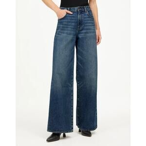 NWT Madewell Women's size 27 Superwide Leg Medium Wash Blue Cotton Jeans